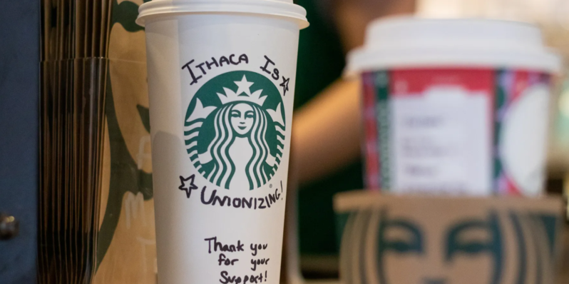 Ithaca First to Unionize All Starbucks